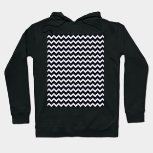 Pretty Simple Chevron Stripes Navy Blue and White Shadow Hoodie